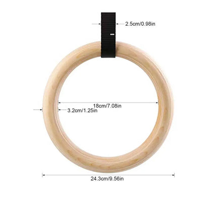 Wooden Gym Rings